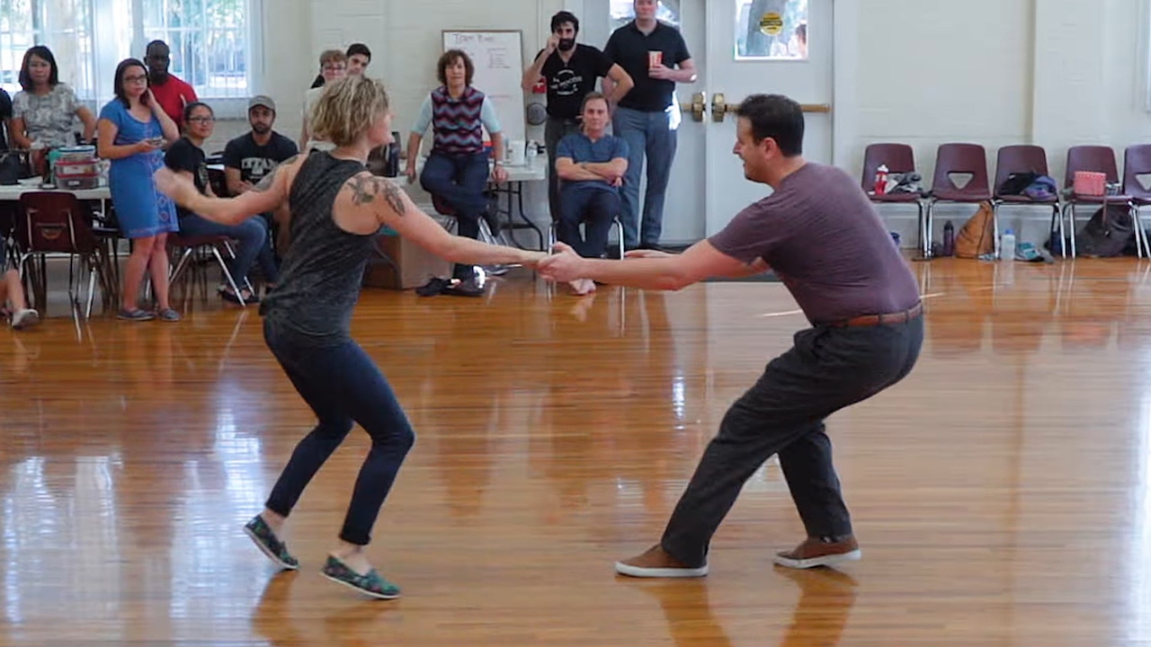 Fast Dancing Lindy Hop Lesson with Jon Tigert and ​Jenna Applegarth
