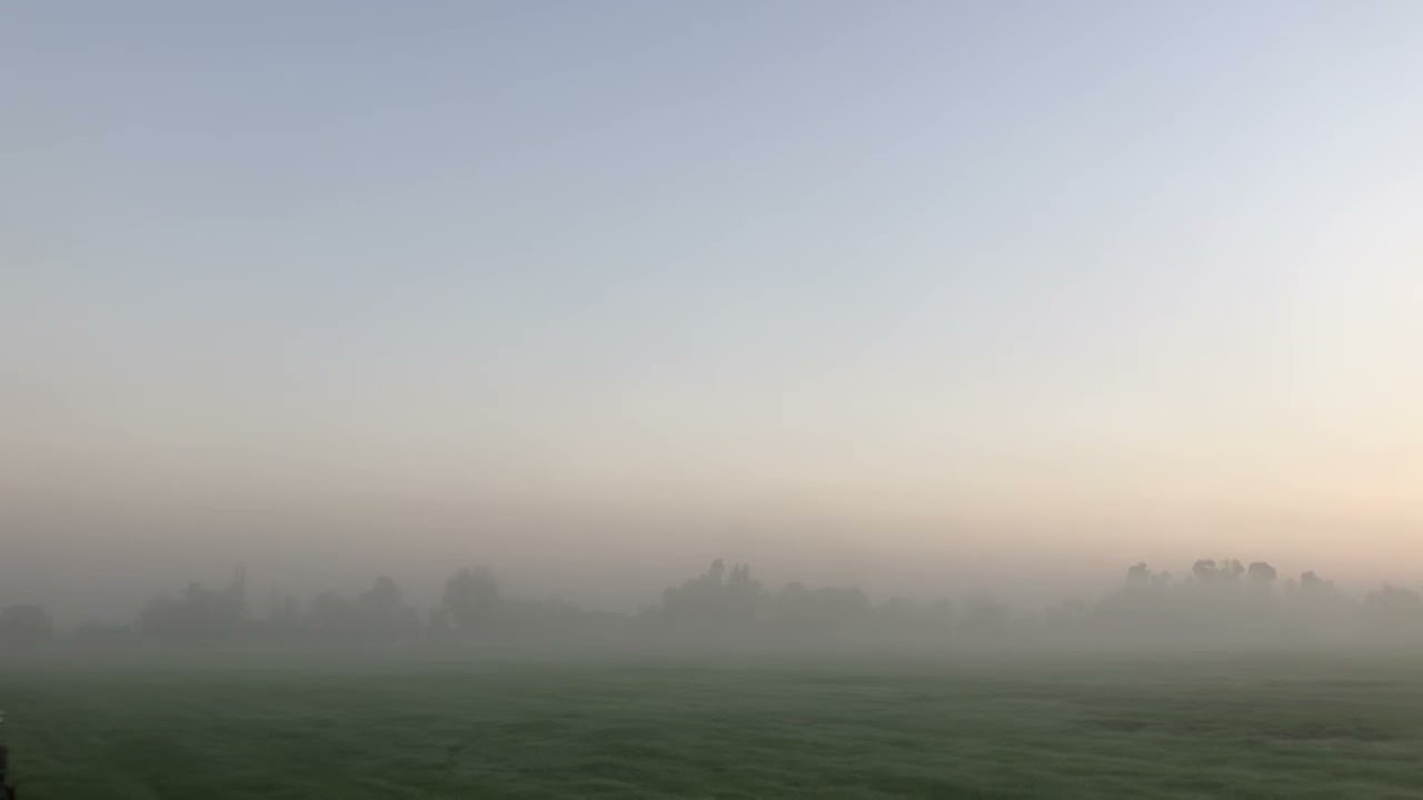 Light fog November morning