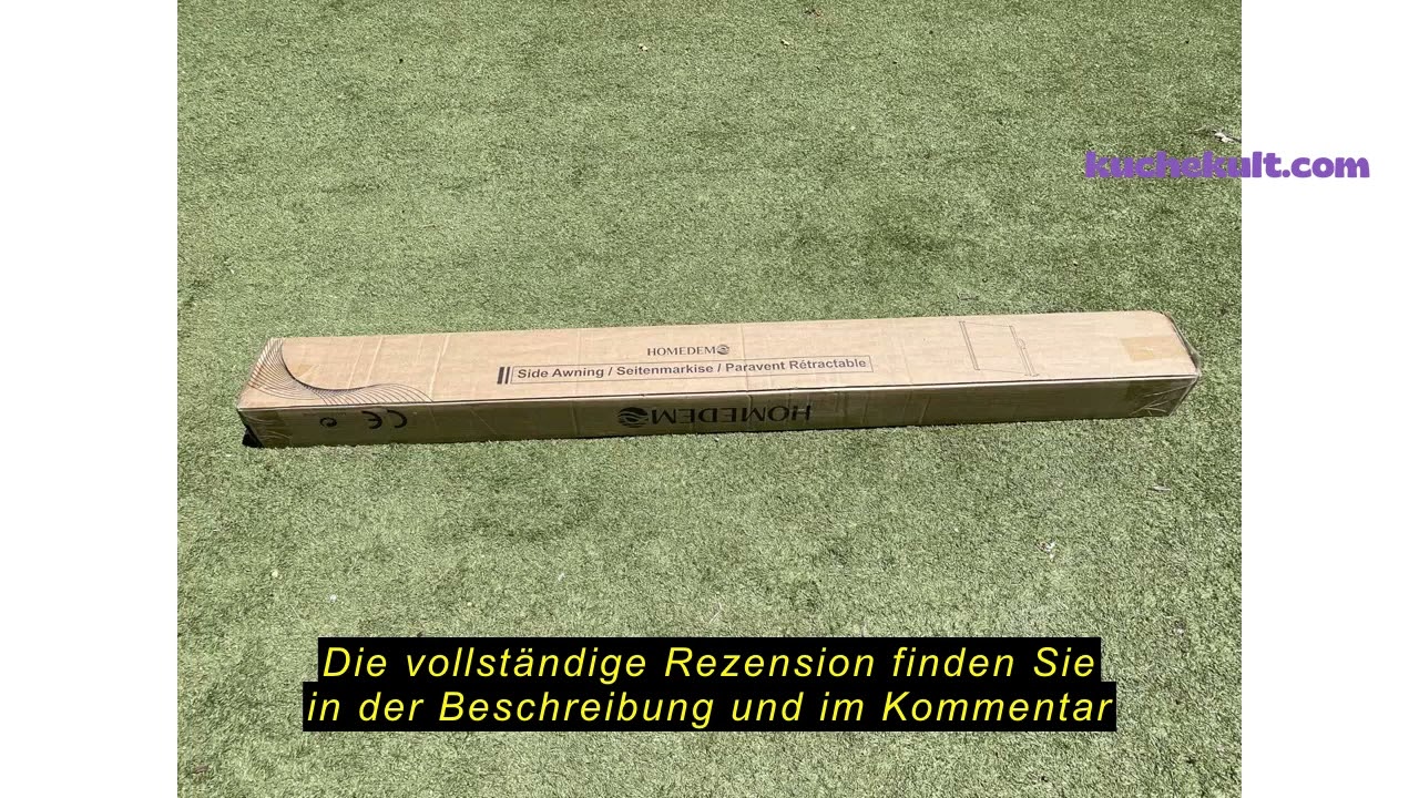 Produktbewertung HOMEDEMO Seitenmarkise ausziehbar, 160 x 300+20 cm Anthrazit, Sichtschutz Sonnensch
