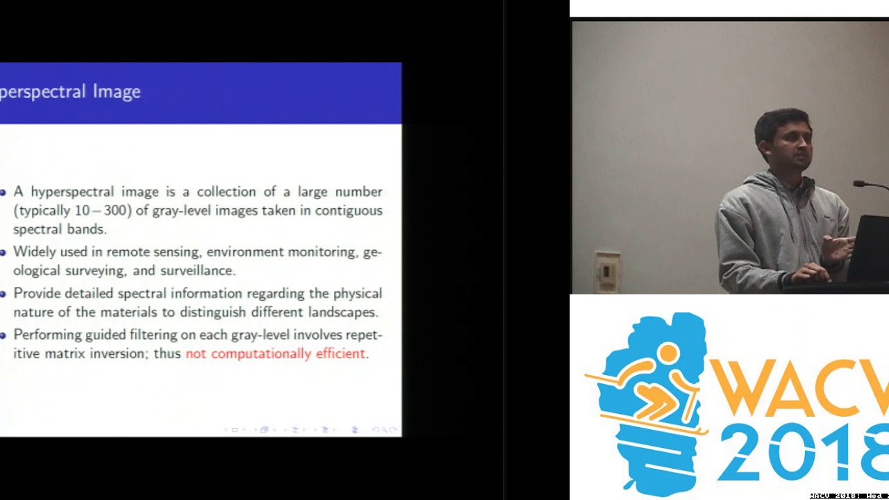 WACV18: Guided Filtering of Hyperspectral Images