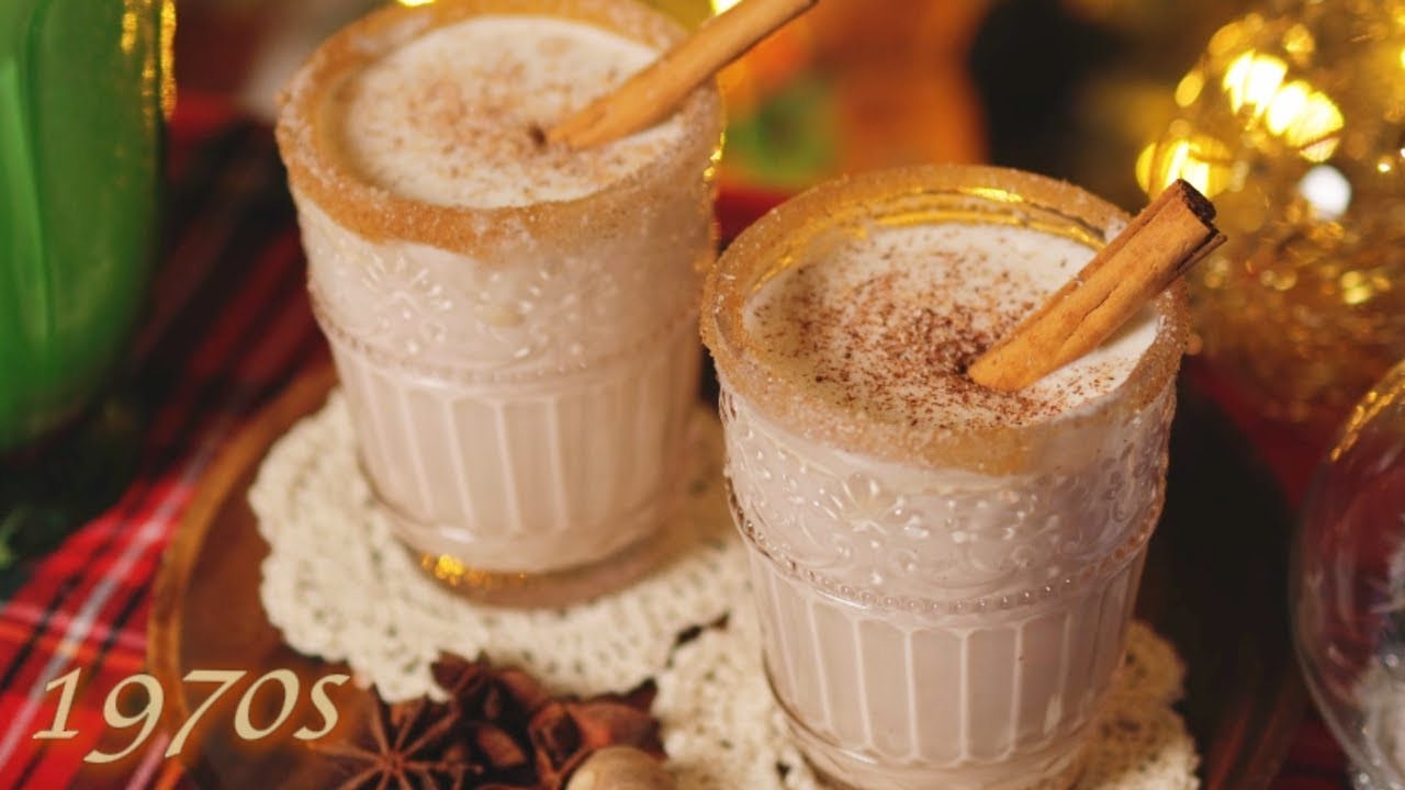 [1970s] Vintage Eggnog Recipe / 50 Year Old Ice Cream Eggnog Restored / No Talking