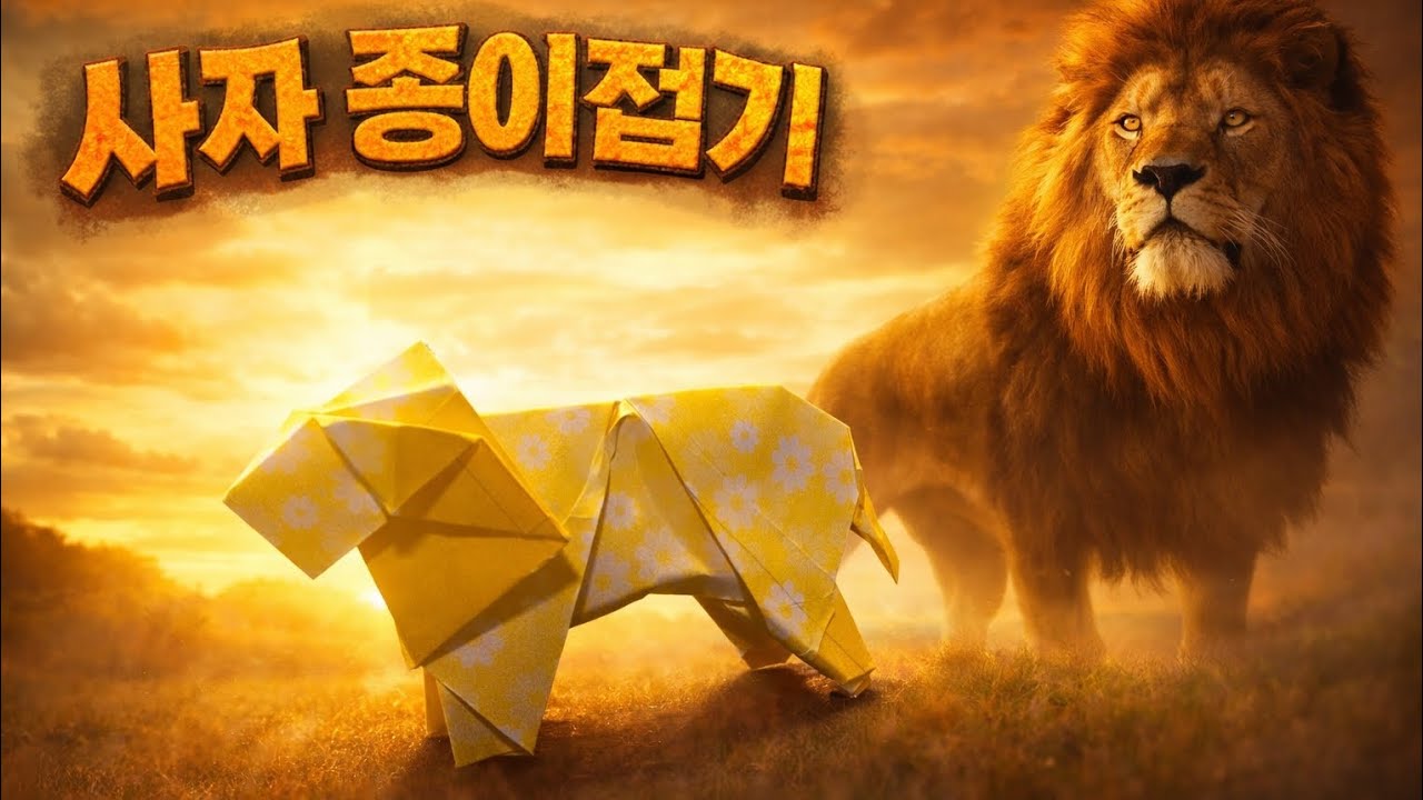 하루에 한장 29 - 사자 종이접기