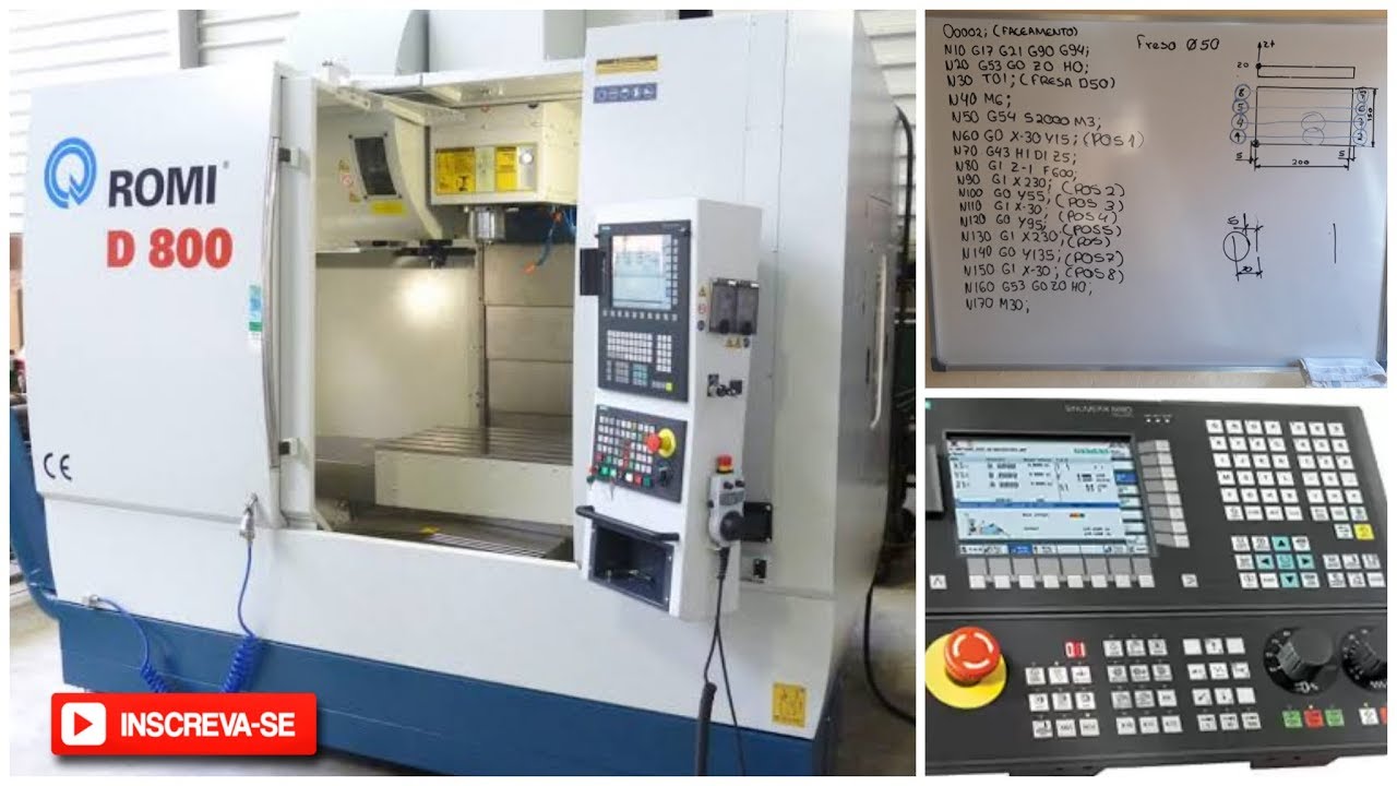 Programação de fresadora CNC, simplificada passo a passo!!!