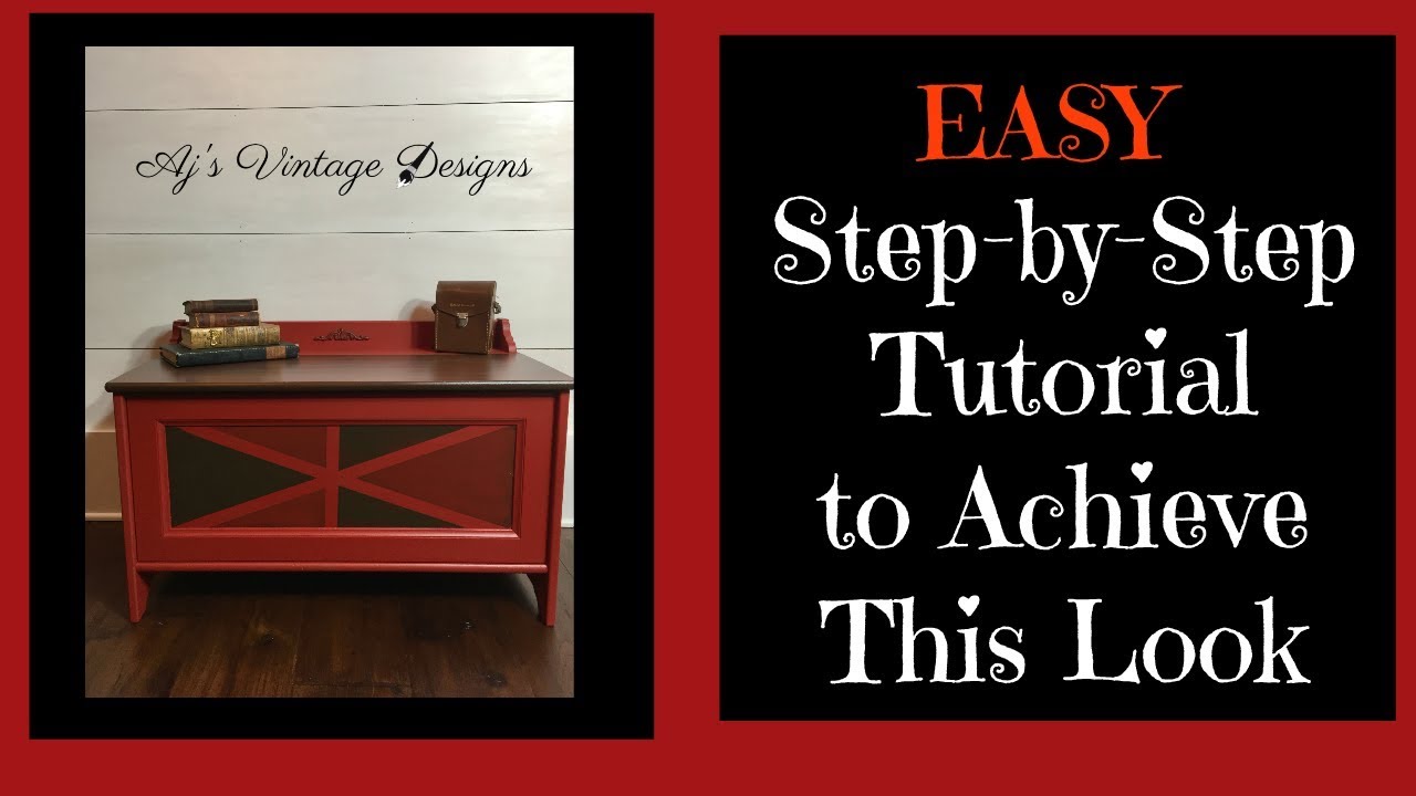 Painting and Gel Stain Tutorial step by step with Dixie Belle Products