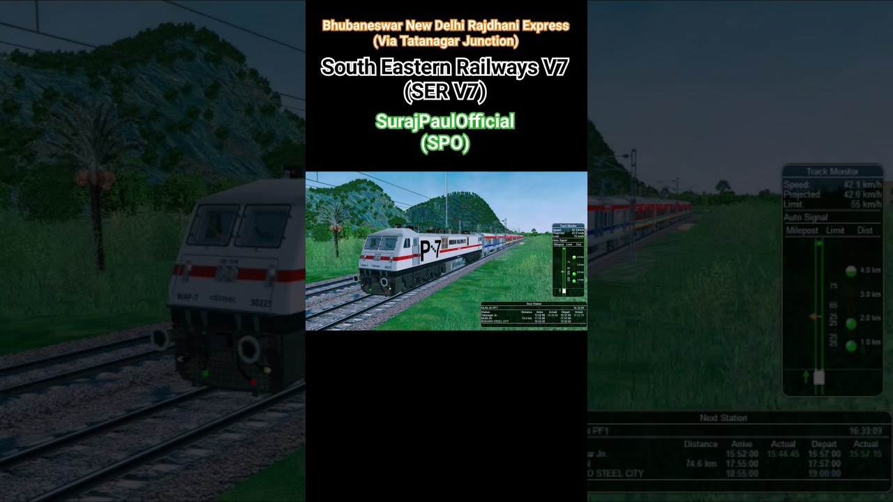 #msts #rajdhaniexpress #southeasternrailways #indianrailways #viral #shorts #spo #surajpaulofficial