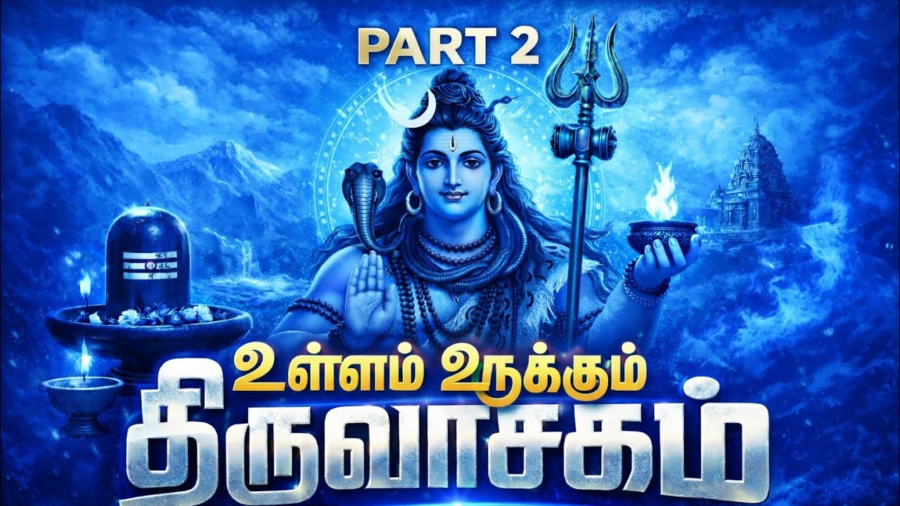 🔱 ஓம் நமசிவாய… திருவாசகம் | part 2 மாணிக்கவாசகர் அருளிய சிவபெருமான் பாடல்
