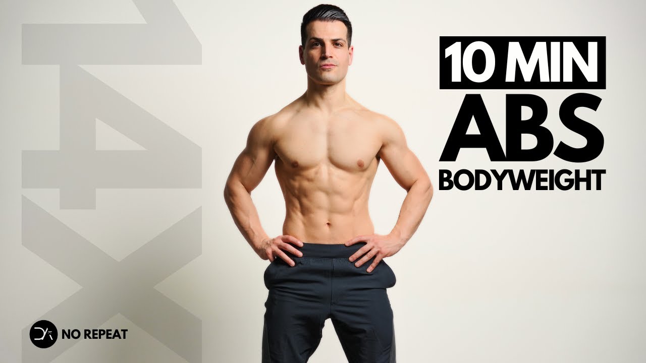 10 min Bodyweight ABS workout | No Repeat | No equipment