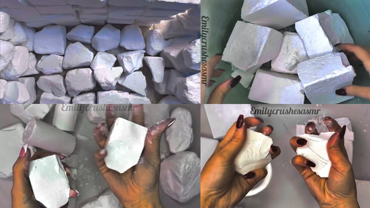 incredible jumbo blocks mass crush | crunchy gymchalk mass crush | dusty soft gym chalk edit | asmr