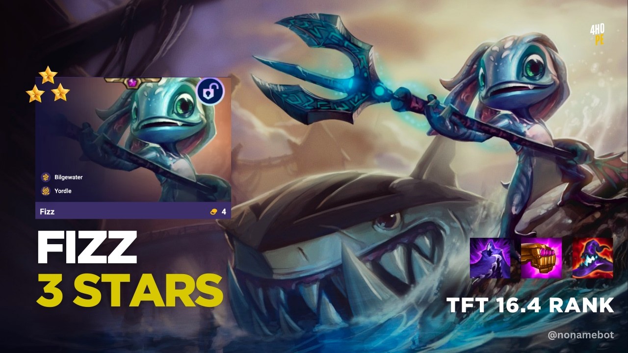 TFT 16.4 Ranked | Fizz 3 Stars ★★★ Showcase with Max Build