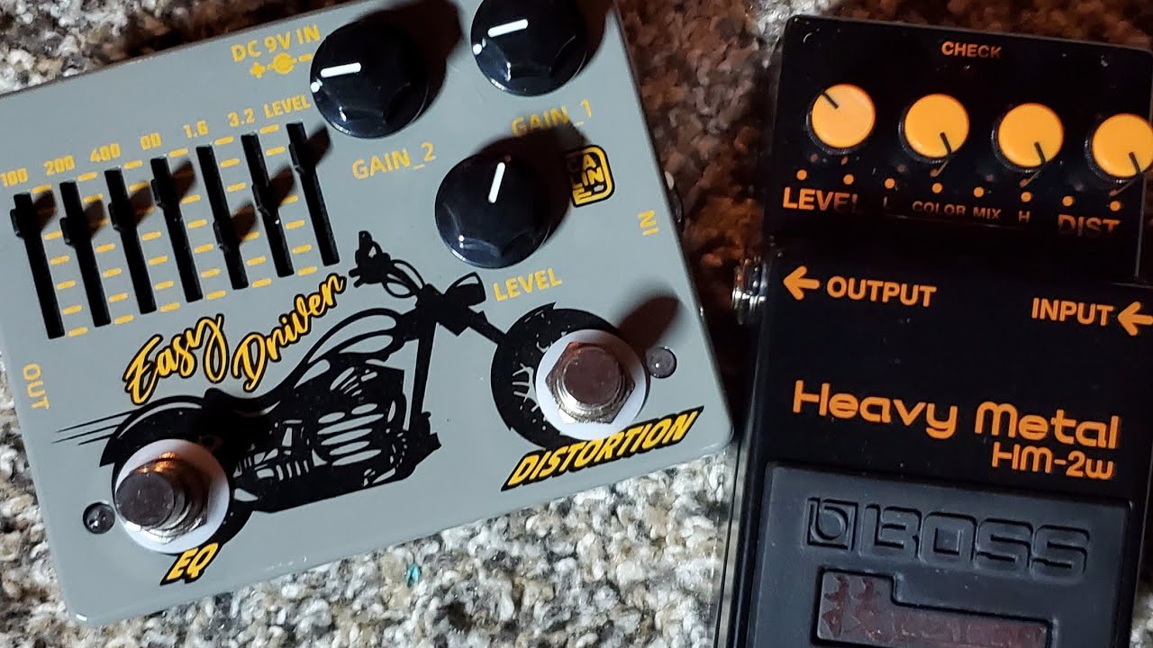 Caline Easy Driver pedal paired with the Boss HM-2w Waza!! Perfect combo??