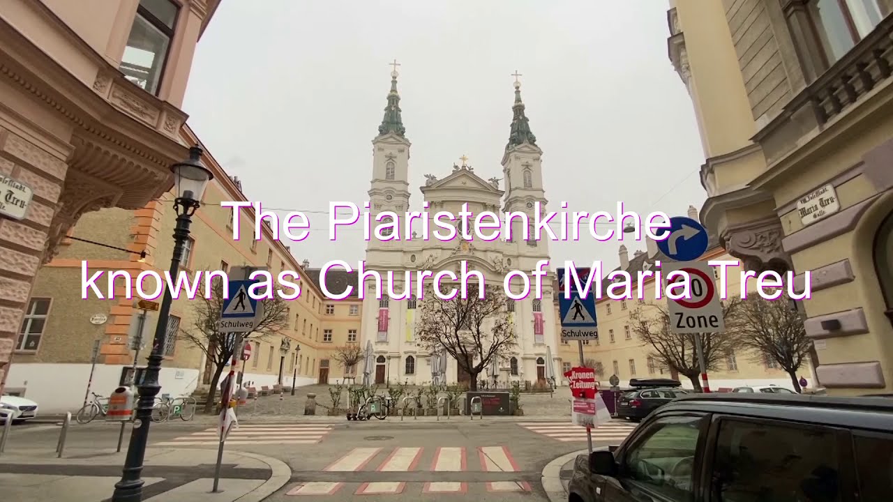 The Piarist Church of Maria Treu on Jodok-Fink-Platz in the 8th district of Josefstadt, Vienna.