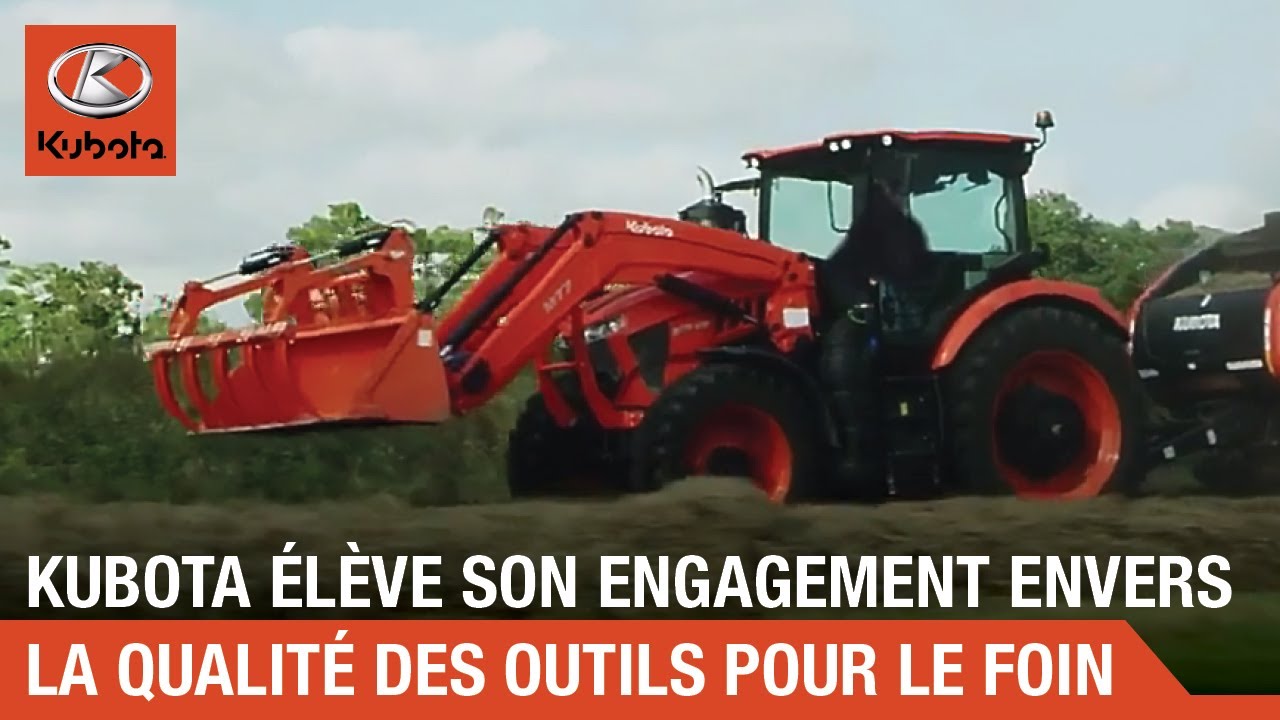 Kubota renforce son engagement envers la qualité des outils de fenaison avec une nouvelle garantie