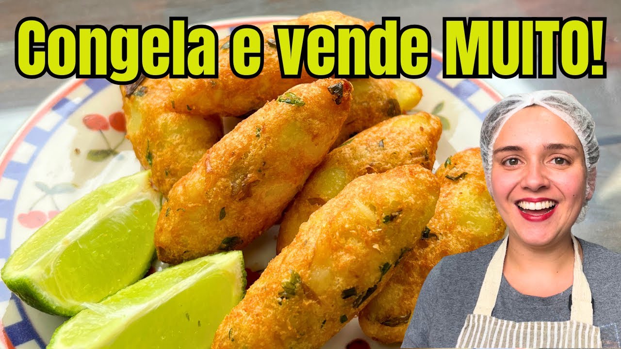 BOLINHO DE BACALHAU PERFEITO PARA VENDER — sai por menos de R$1 a unidade 😱