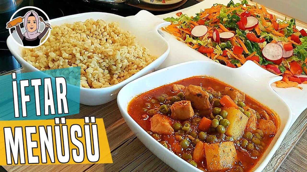 Tavuklu Bezelye Yemegi ve Tereyagli Bulgur pilavi Tarifi | Hatice Mazı ile Yemek Tarifleri