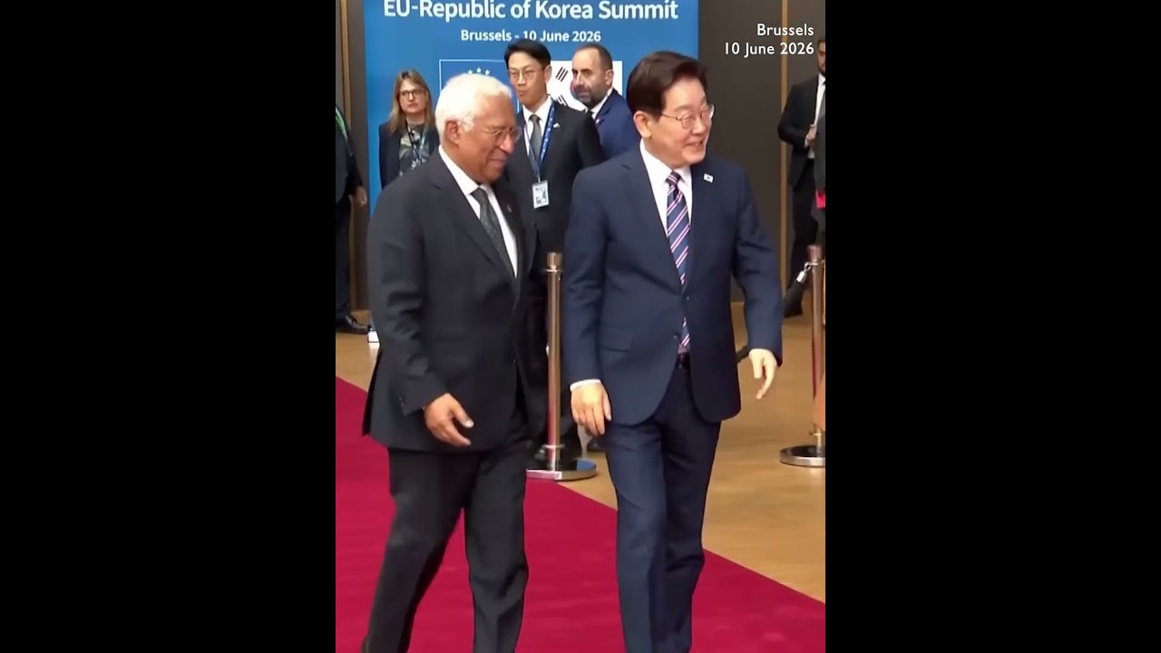 EU leaders welcome South Korea president to Brussels for summit