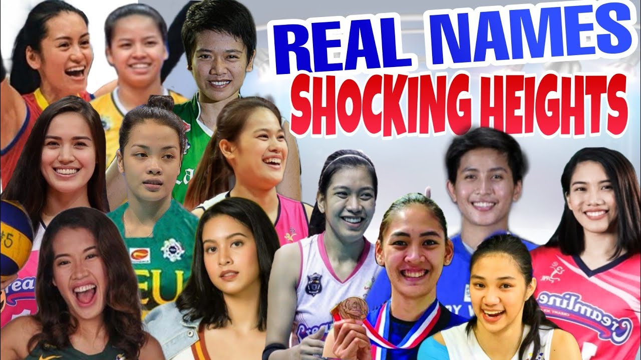 PVL SHOCKING REAL NAME AND HEIGHT NG WOMEN VOLLEYBALL PLAYERS