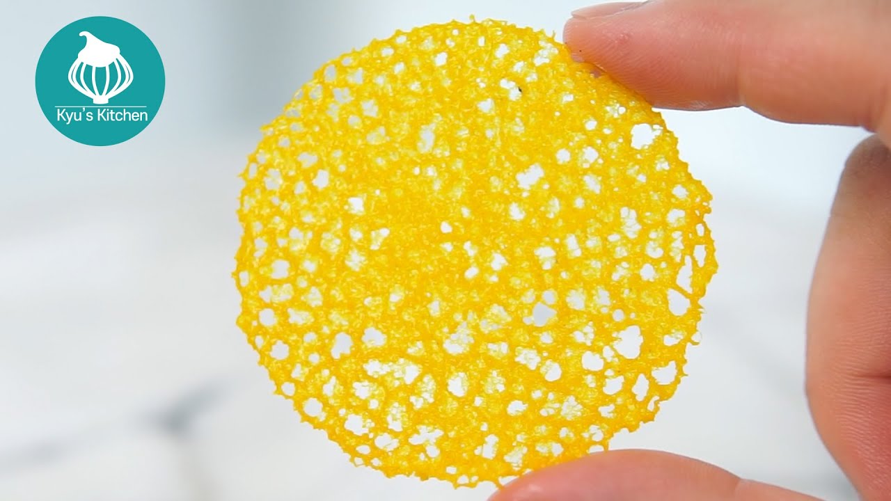 산호초 모양의 바삭한 튀일 만들기! Coral tuile recipe | 큐키친