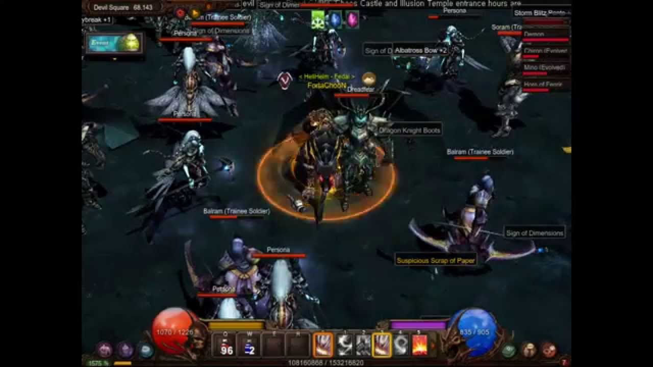 Global Mu Online - Devil Square 7 with Agility Rage Figther  - Season 9