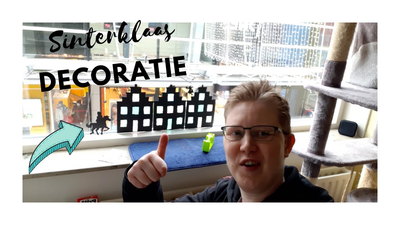 Sinterklaas raam decoratie