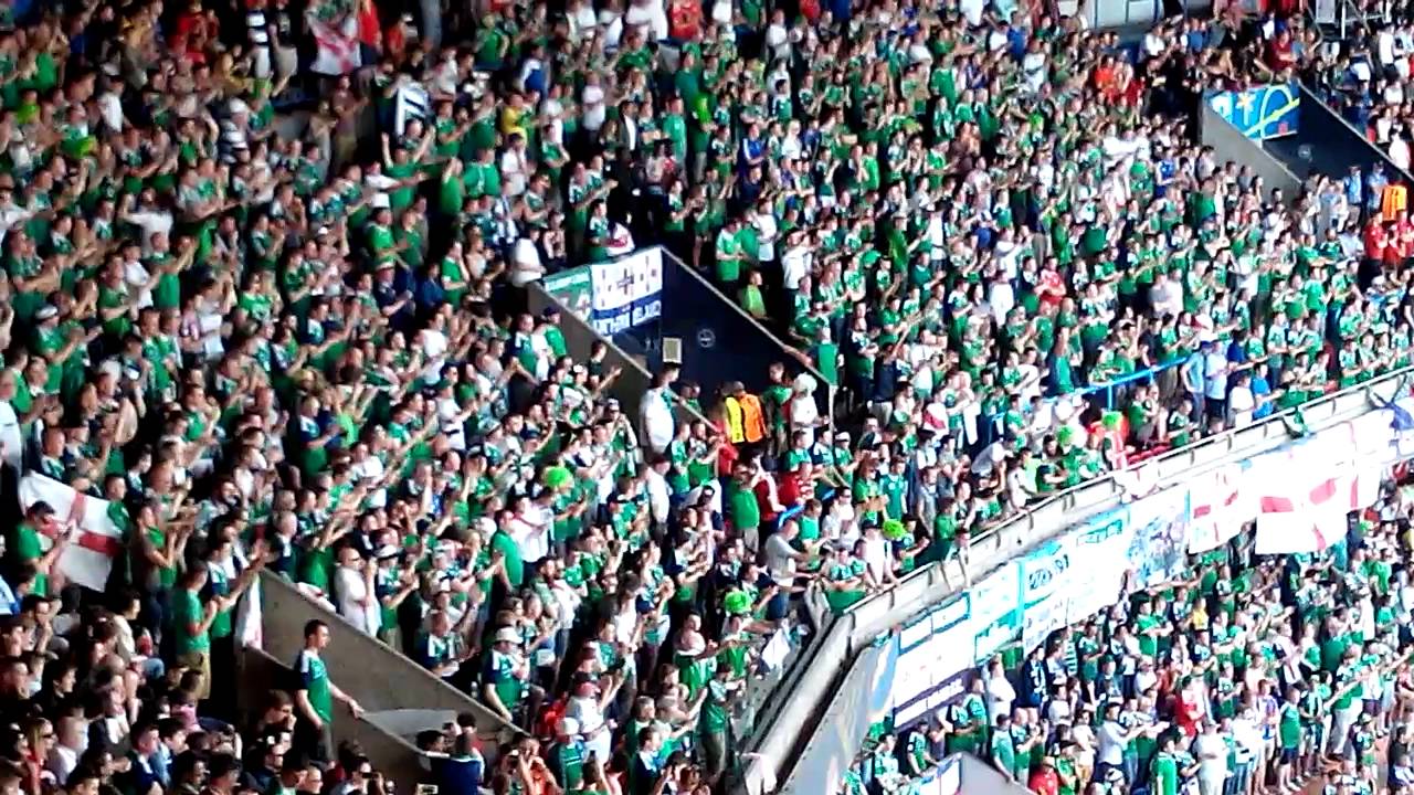 Northern Ireland Wales Will Griggs on fire