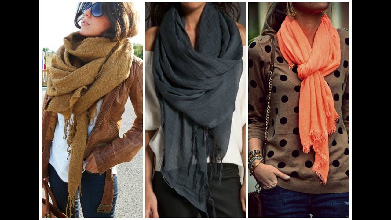 10 Maneras Simples De Usar Tus bufandas/ Pashmina !!