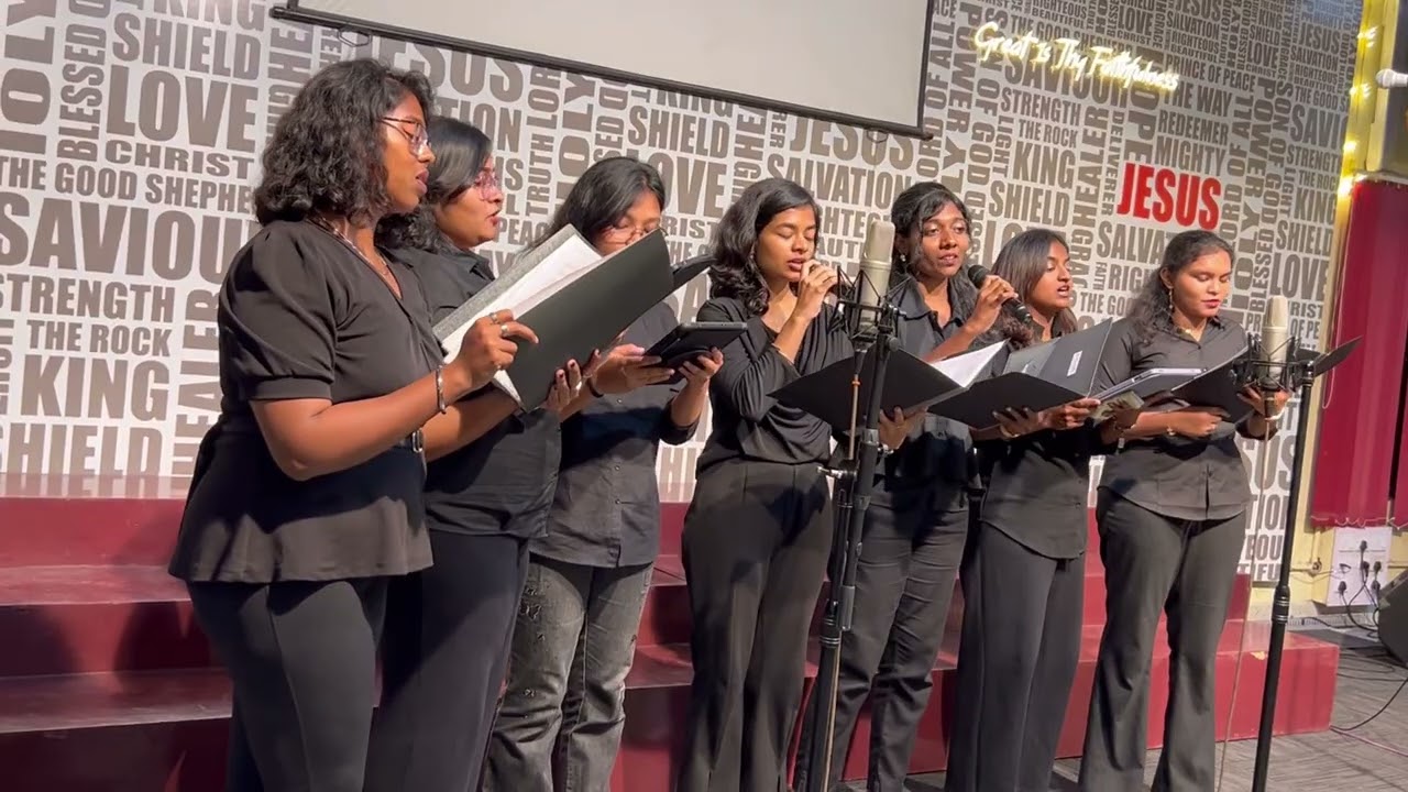 Bishop Heber Chapel Choir of MCC sang (1) at Musical Evening of Hindustan Bible College, Kilpauk!👌👏