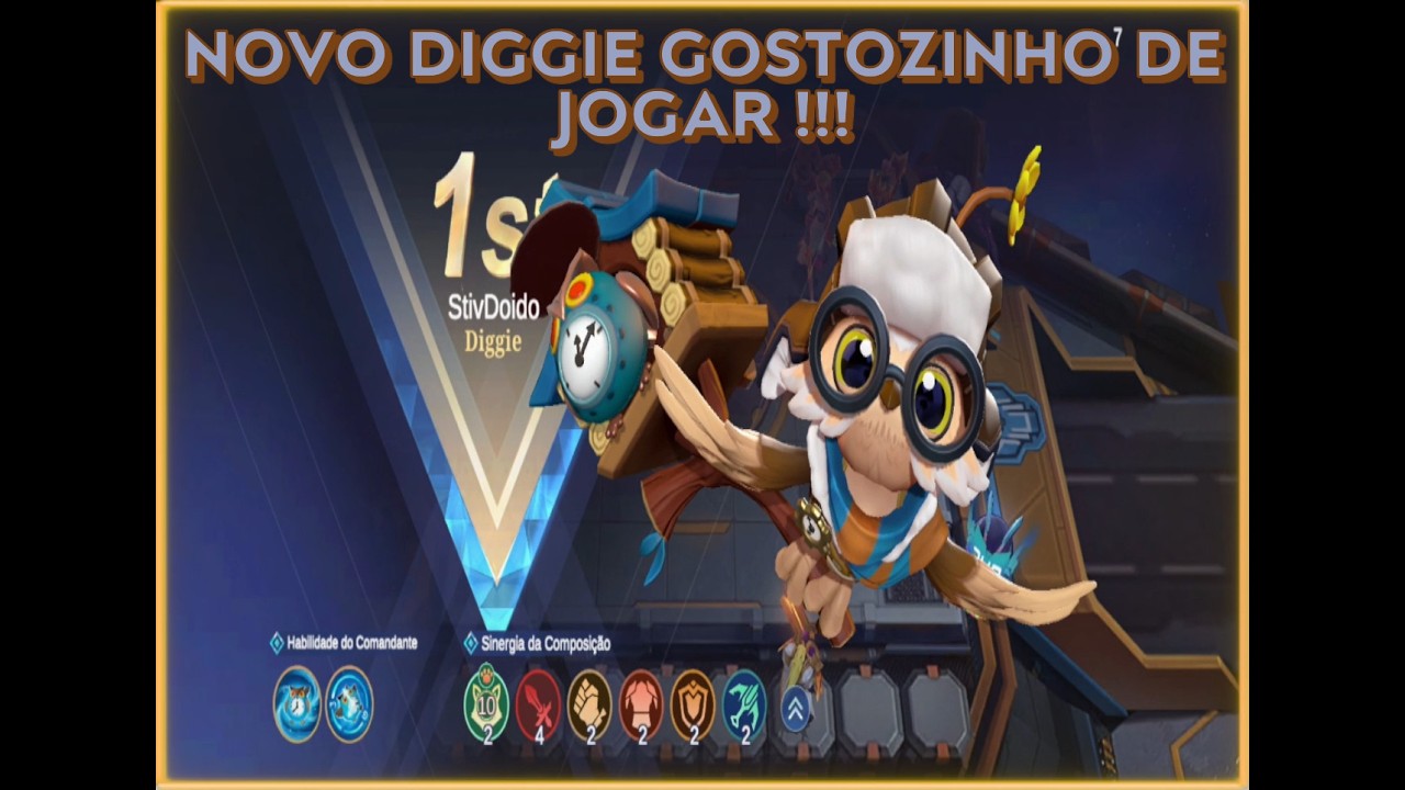 A MELHOR ESTRATÉGIA PARA O COMANDANTE DIGGIE QUE ESTA EXTREMAMENTE FORTE SERA META ? | Magic Chess