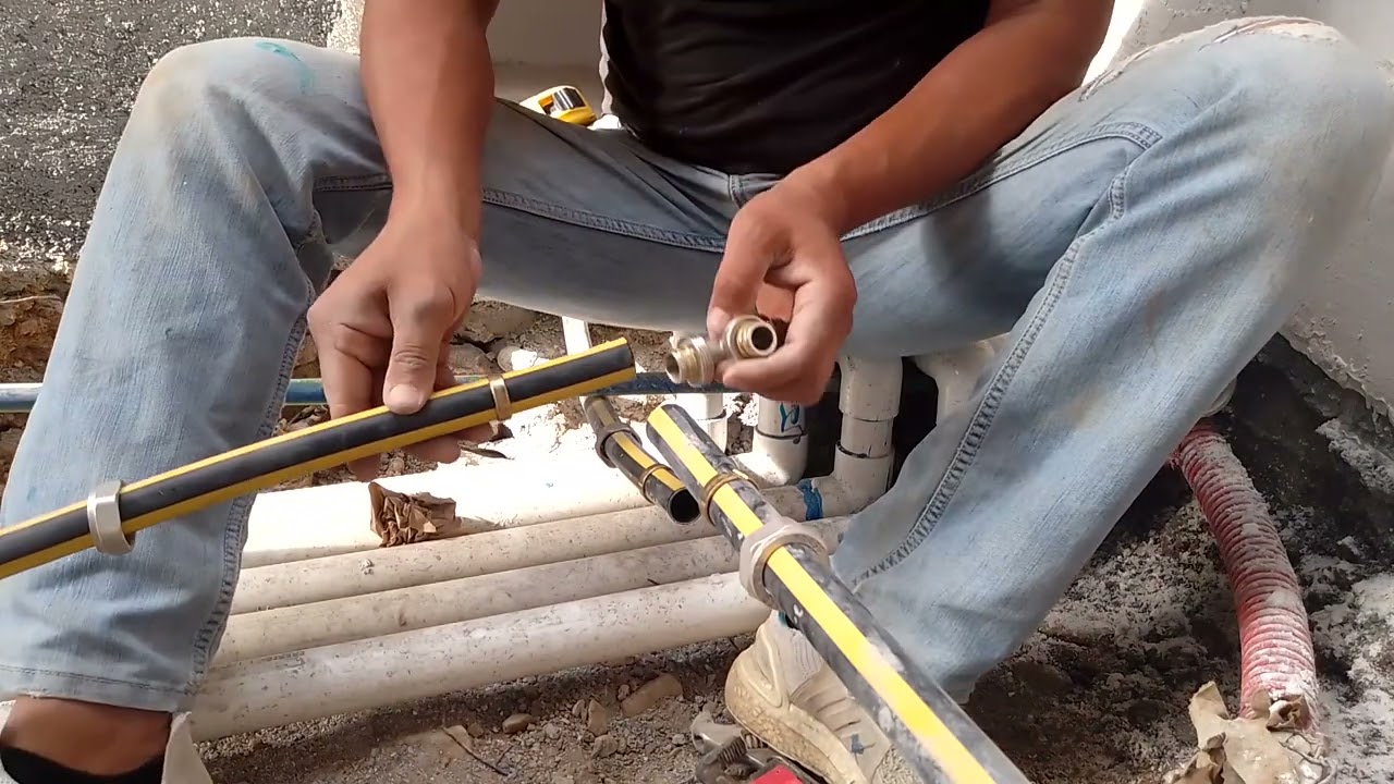 nueva intalación de manguera 