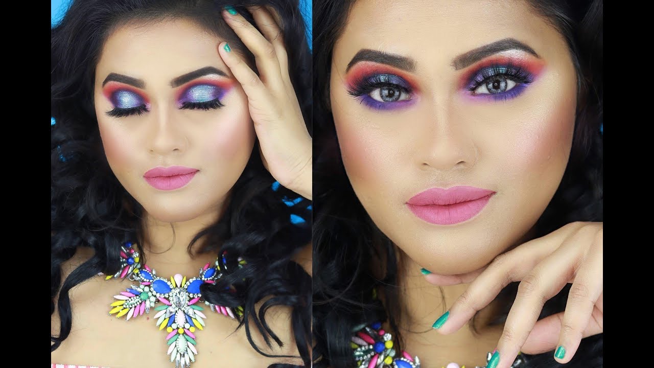 Super Colourful Makeup and Hair look | Spring/Summer | MakeupbyAzmeree