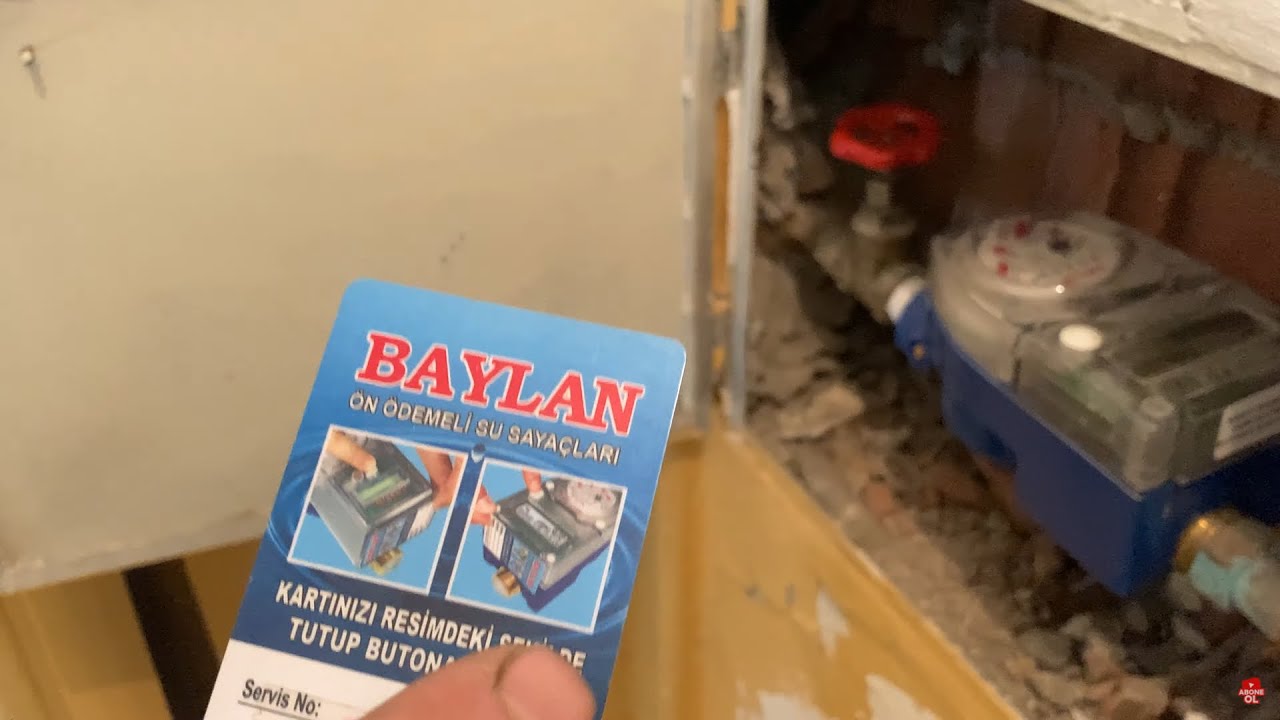 Akıllı Su Sayacına Kredi Yani Su Y&uuml;kleme Nasıl Yapılır #Baylan