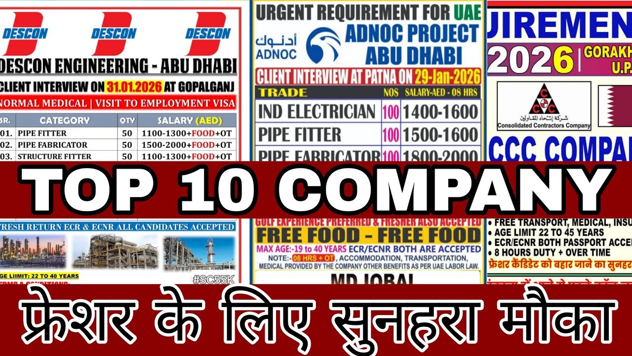 FREE Jobs for ll Oman Qatar ll Dubai UAE ll Russia Saudi ll Bahrain Kuwait ll@YtGulf1M