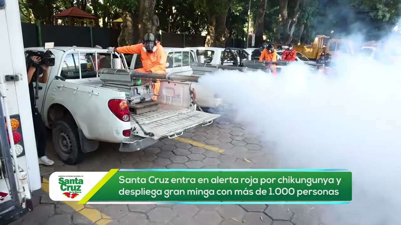 Santa Cruz entra en alerta roja por chikungunya y despliega gran minga con más de 1.000 personas.