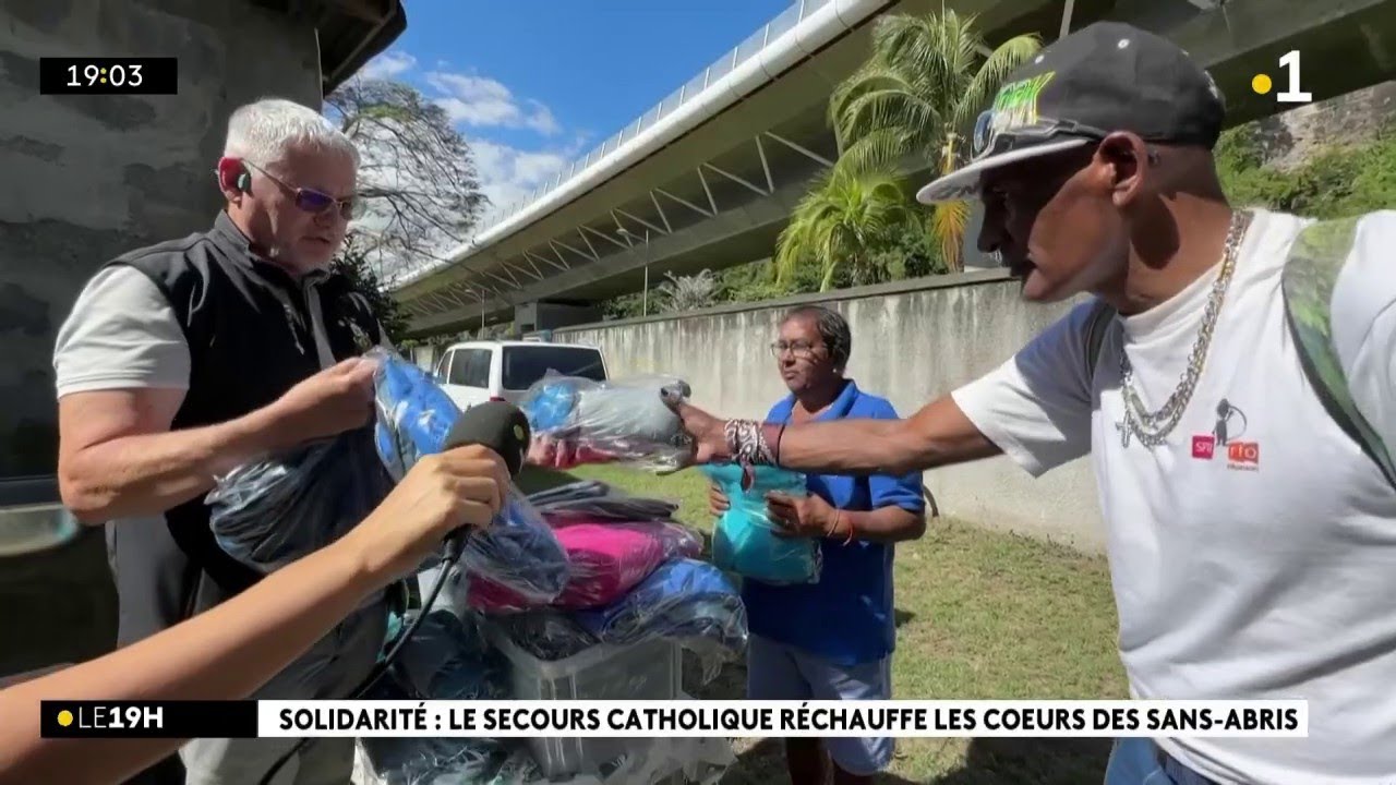 Le Secours Catholique a mené une opération de distribution de couettes et de sacs de couchages