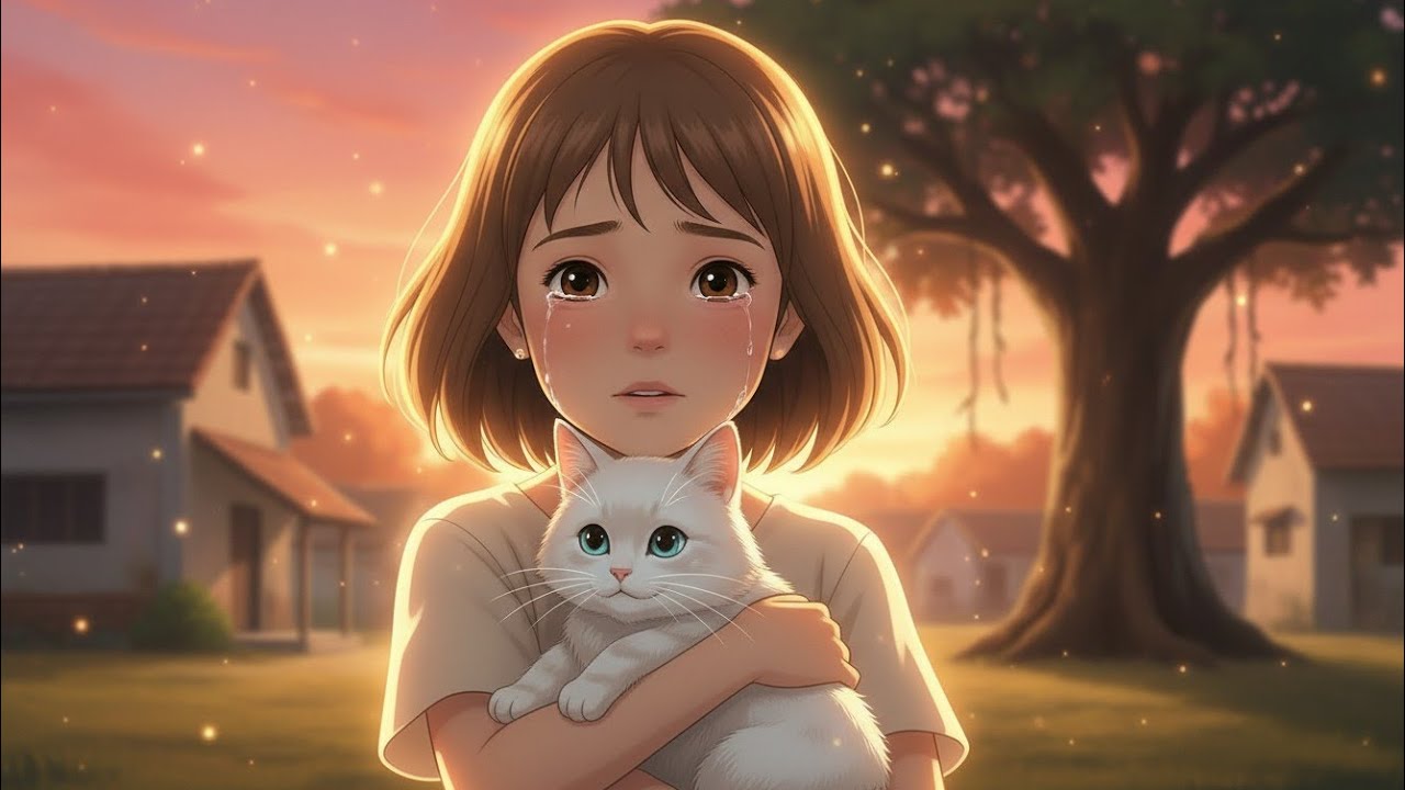 The White Cat and the Little Girl | Heart Touching Silent Animated Story