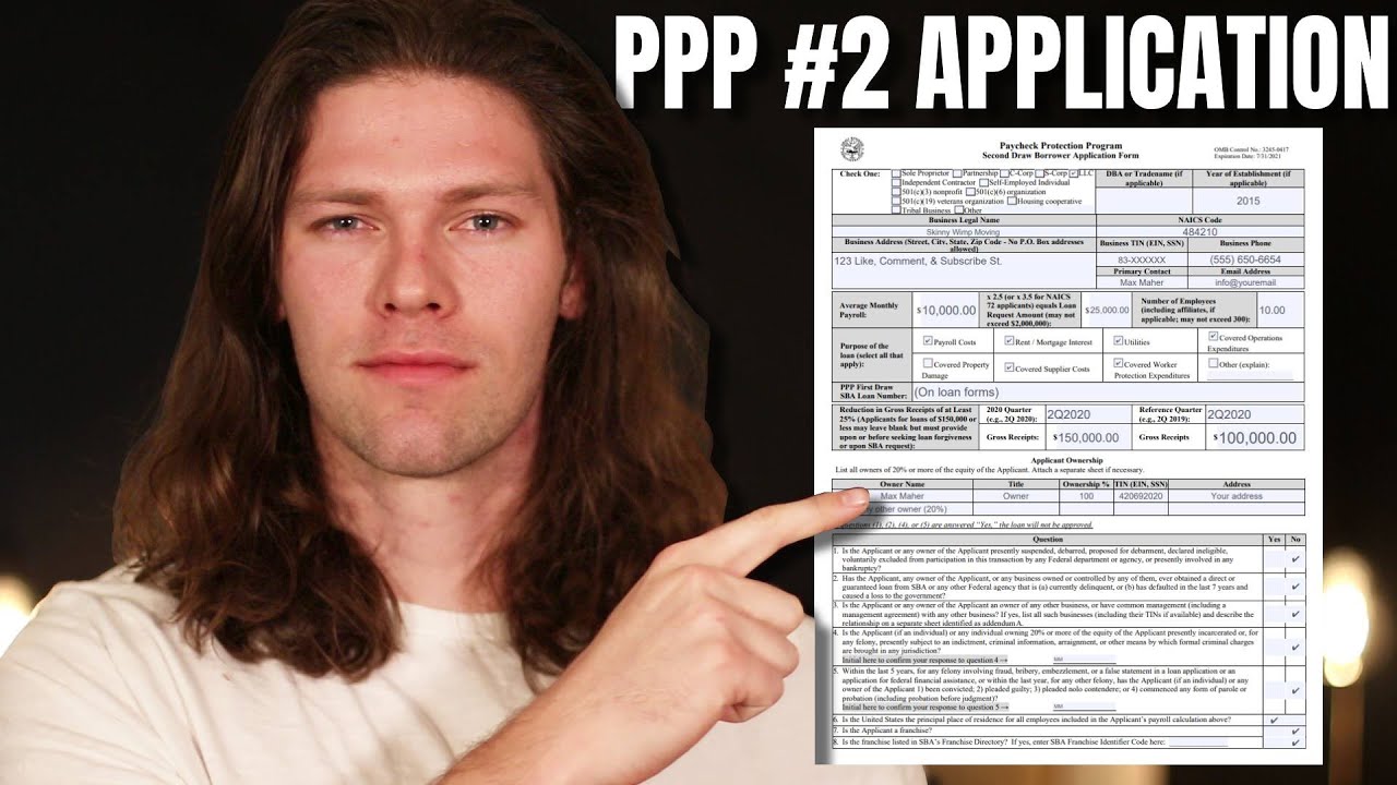 PPP Round 2 Application UPDATED [Self Employed, 1099, & Small Business]