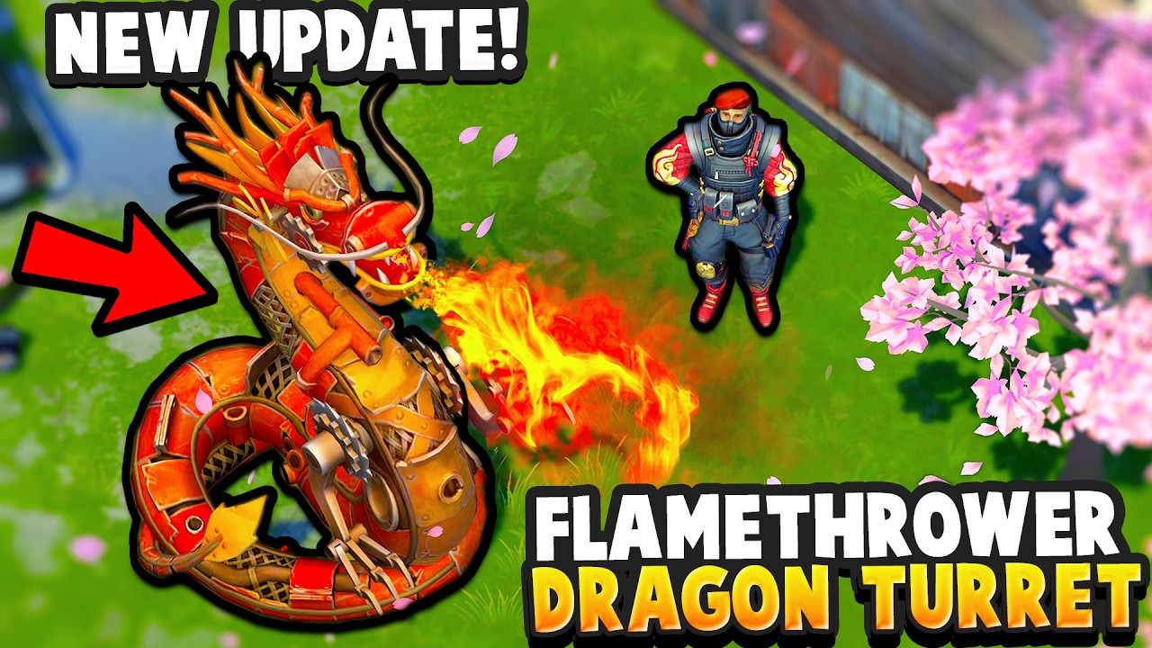 I unlocked a DRAGON FLAMETRHOWER TURRET in the NEW UPDATE for Last Day on Earth Survival...