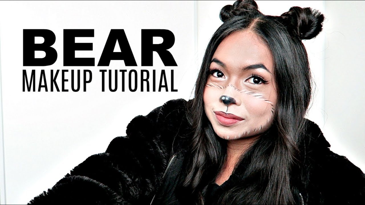 LAST MINUTE HALLOWEEN BEAR MAKEUP TUTORIAL!