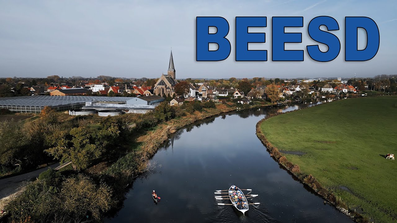 4K drone film Beesd, dorp in de Betuwe