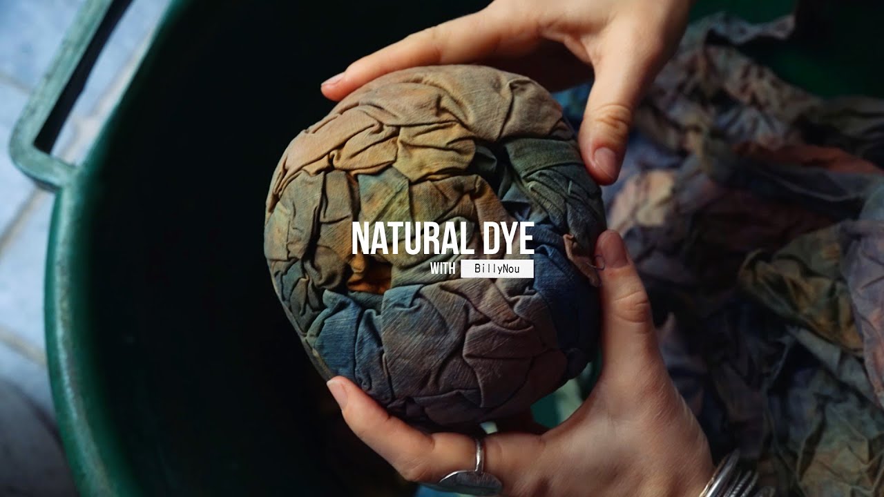 How to TIE DYE using NATURAL DYES | Scrunch dye