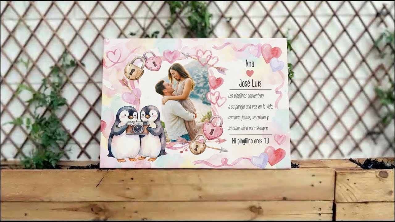 Lienzo Personalizado para San Valentín
