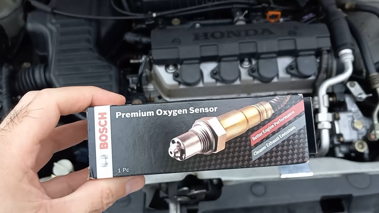 DIY How To Change Replace Oxygen Sensor Upstream O2 Sensor 2001-2005 Honda Civic LX P0132 OBD2 Code