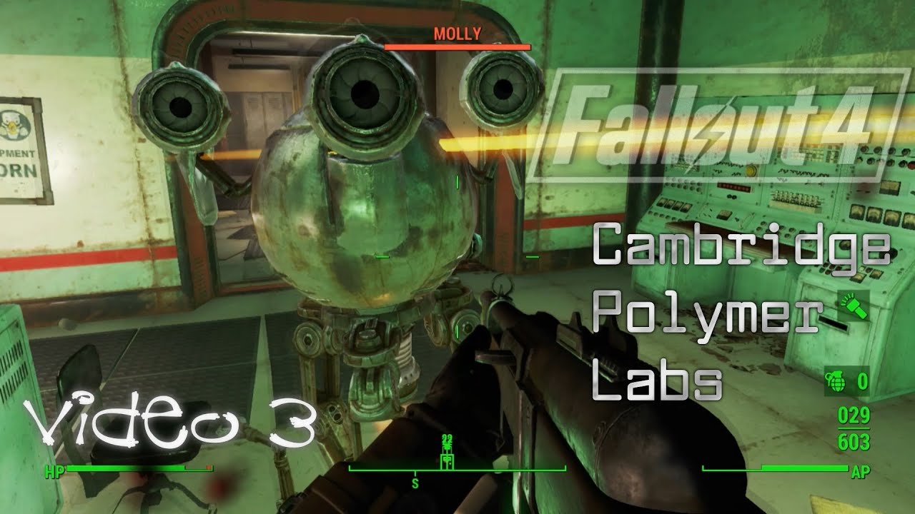 Let's Explore Fallout 4 - Cambridge Polymer Labs - 3 - No, Molly, No. Why You No Break?