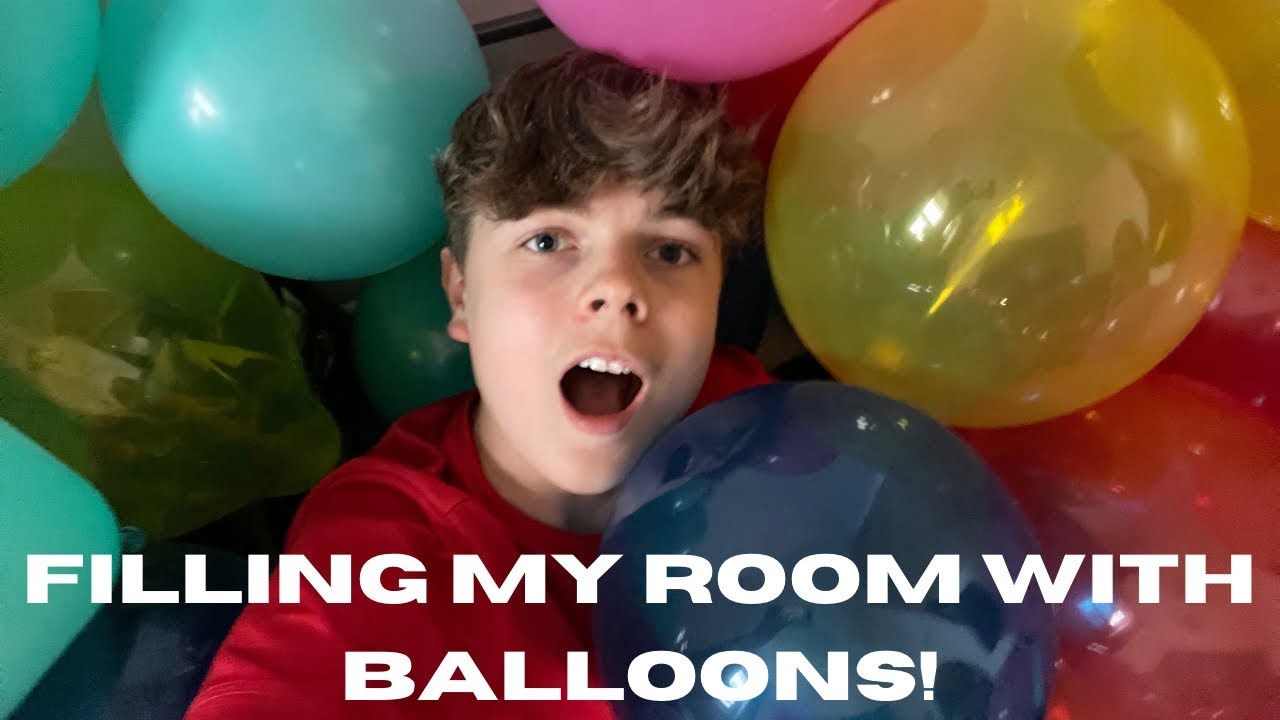 FILLING my ROOM with BALLOONS!
