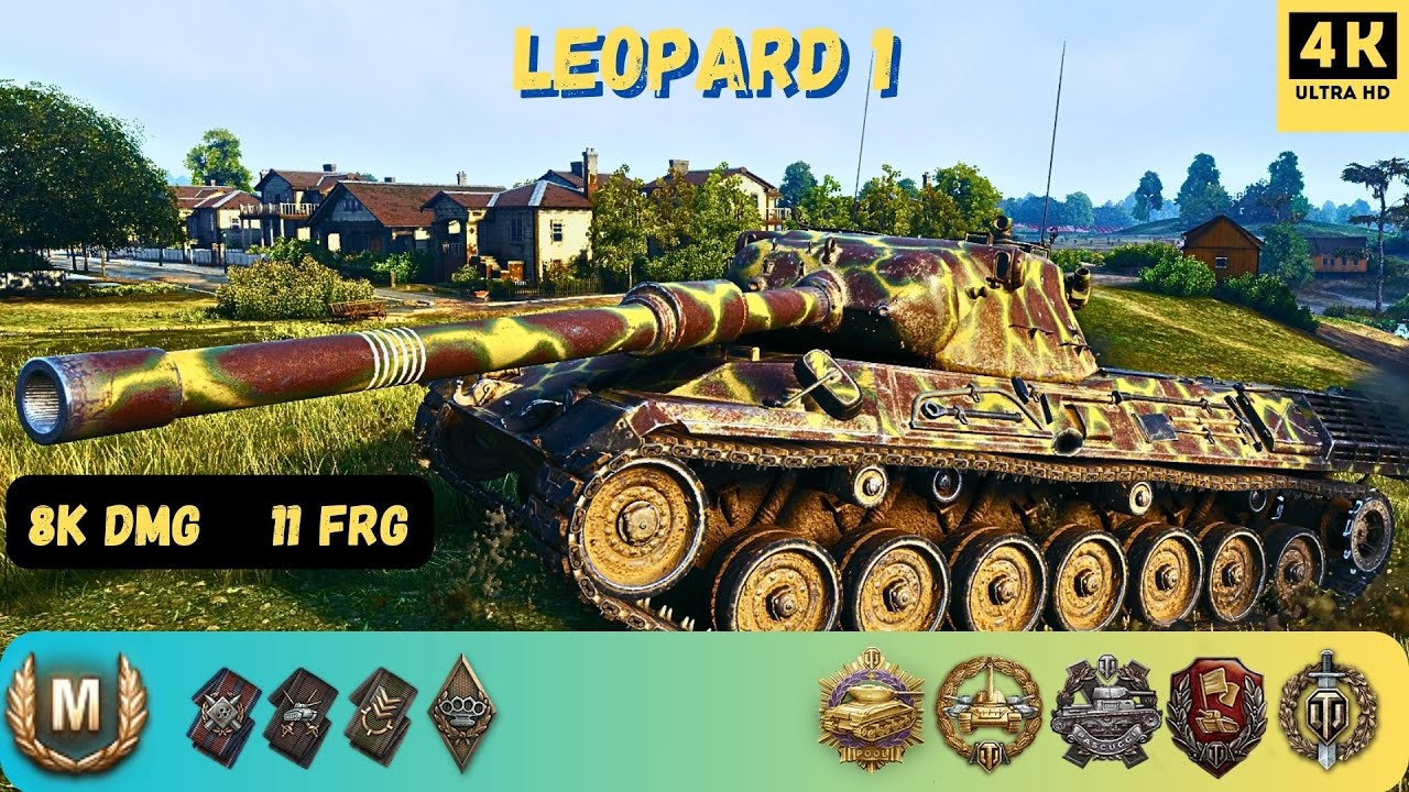 🔝LEOPARD 1💪БОЙОВИЙ ЛЕОПАРД НІВЕЛЮЄ ПРОТИВНИКІВ НА ЛАЙВ ОКС👍11 FRG👀