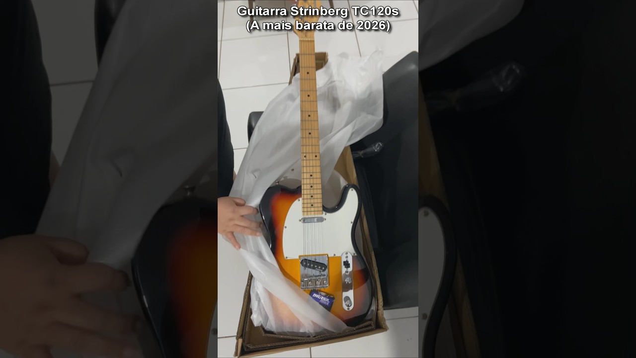 A guitarra mais barata de 2026.Telecaster Strinberg TC120S. Som Animal!!!Agora não tem desculpa!🎸🎶