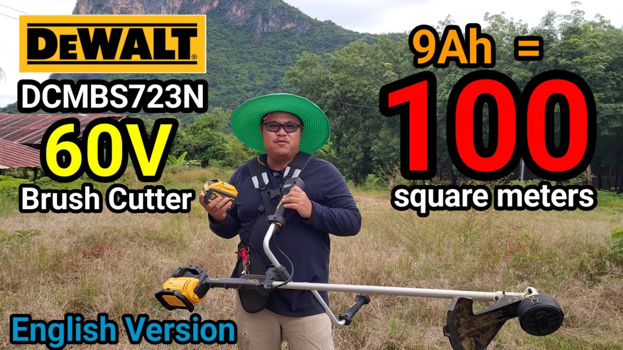 Кусторез DeWalt 60 В | Сколько травы может срезать один аккумулятор ёмкостью 9 А·ч? Триммерная го...