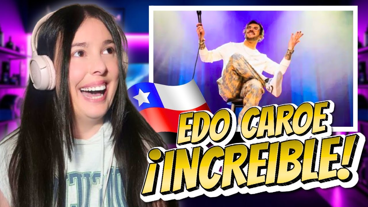 ¡Lloré de risa! ESPAÑOLA reacciona a EDO CAROE, el mejor humorista actual de CHILE