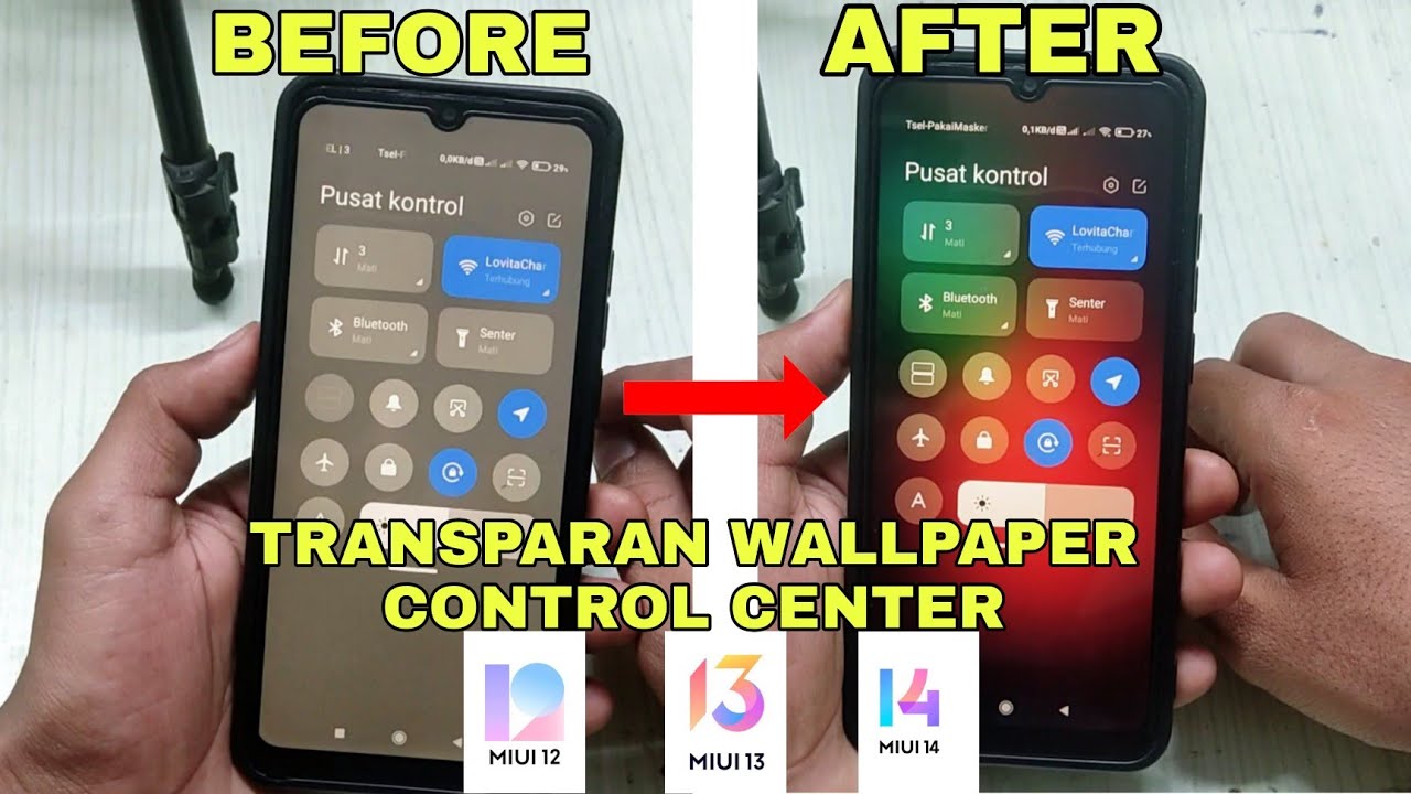 ubah control center abu2 jadi transparan di xiaomi work all miui