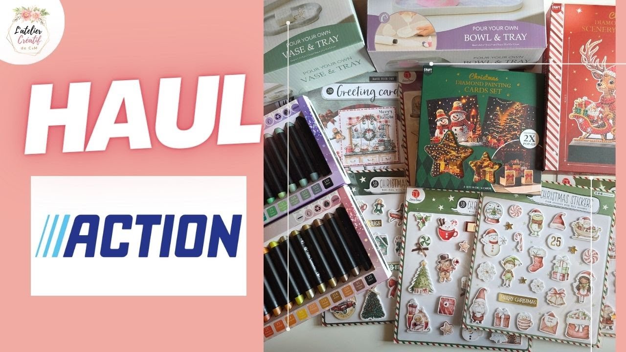 Nouveau HAUL ACTION 🥳 J’ai fait le plein de loisirs créatifs, on ne m’arrête plus 😂 #haulaction