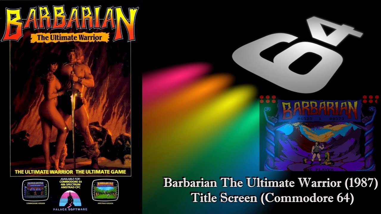 Barbarian The Ultimate Warrior (1987) Title Screen (Commodore 64)